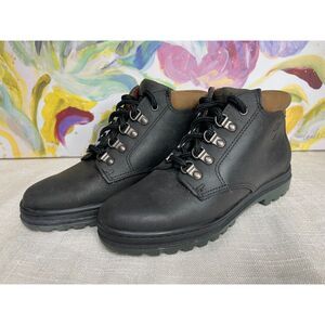 Timberland Leather Boots Diane Dausette Low Chukka Casual Black 6M Gorpcore